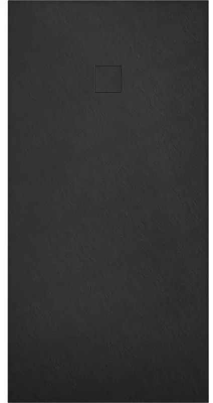 Mexen Bert, SMC obdĺžniková sprchová vanička 180 x 80 cm, čierna, 4K708018