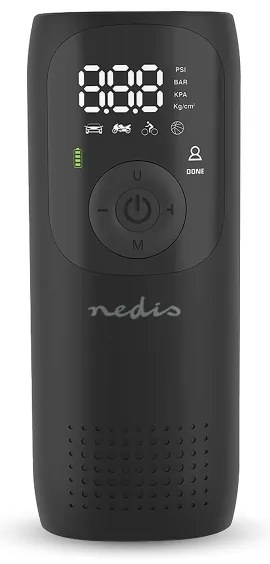 Nedis PAAC10BK - Digitálny vreckový kompresor 4000 mAh 5V