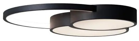 LED Stmievateľné stropné svietidlo LED/60W/230V 3000-6500K čierna + diaľkové ovládanie