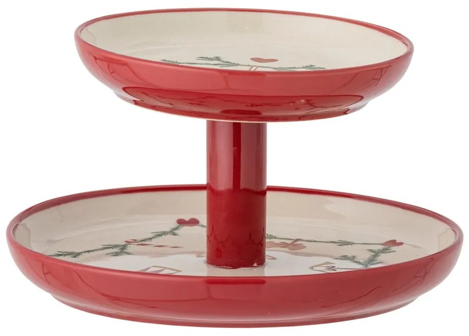 Etažér s vianočným motívom z kameniny Yule – Bloomingville