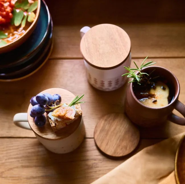 Sada podložiek pod poháre MOOKA okrúhlych 893808 (4 ks)