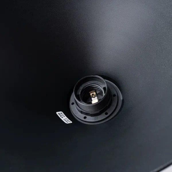 Sollux SL.1320 - Luster na lanku JAGA 1xE27/15W/230V pr. 30 cm čierna