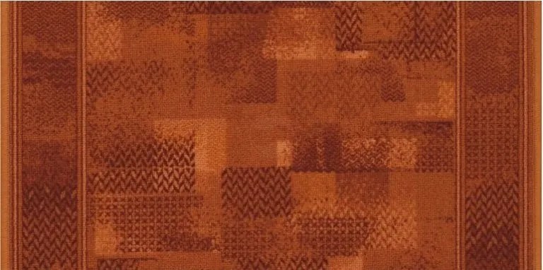 Associated Weavers koberce Protišmykový behúň na mieru Tribe 84 červený - šíre 67 cm s obšitím
