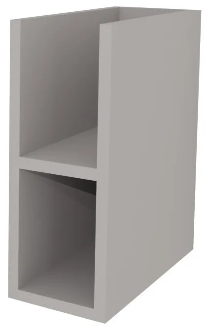 Mereo, Mereo Aira, kúpeľňová skrinka 20 cm, spodná, Multidecor, Arktická sivá, MER-CN797SARS1