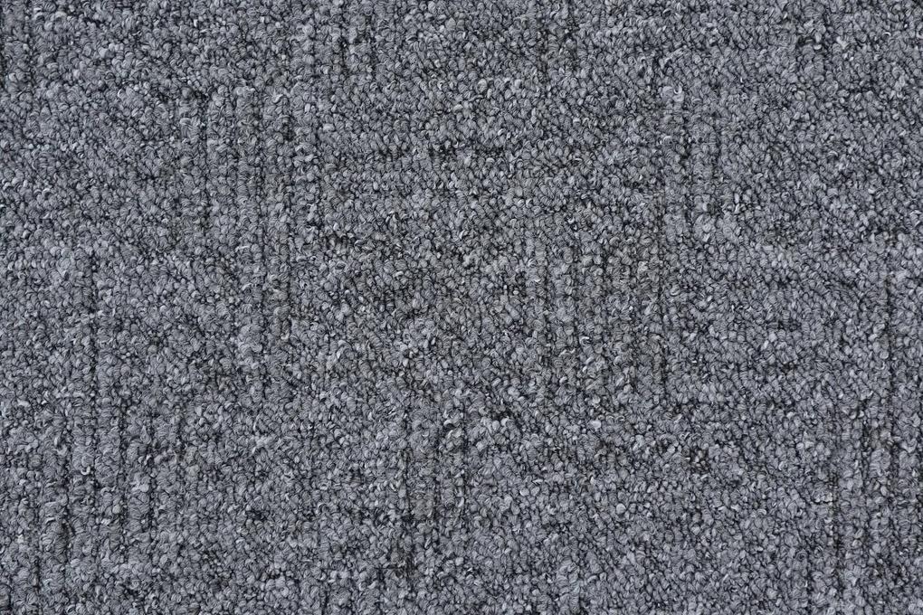 Metrážny koberec Globus 6024 tmavo šedý - S obšitím cm