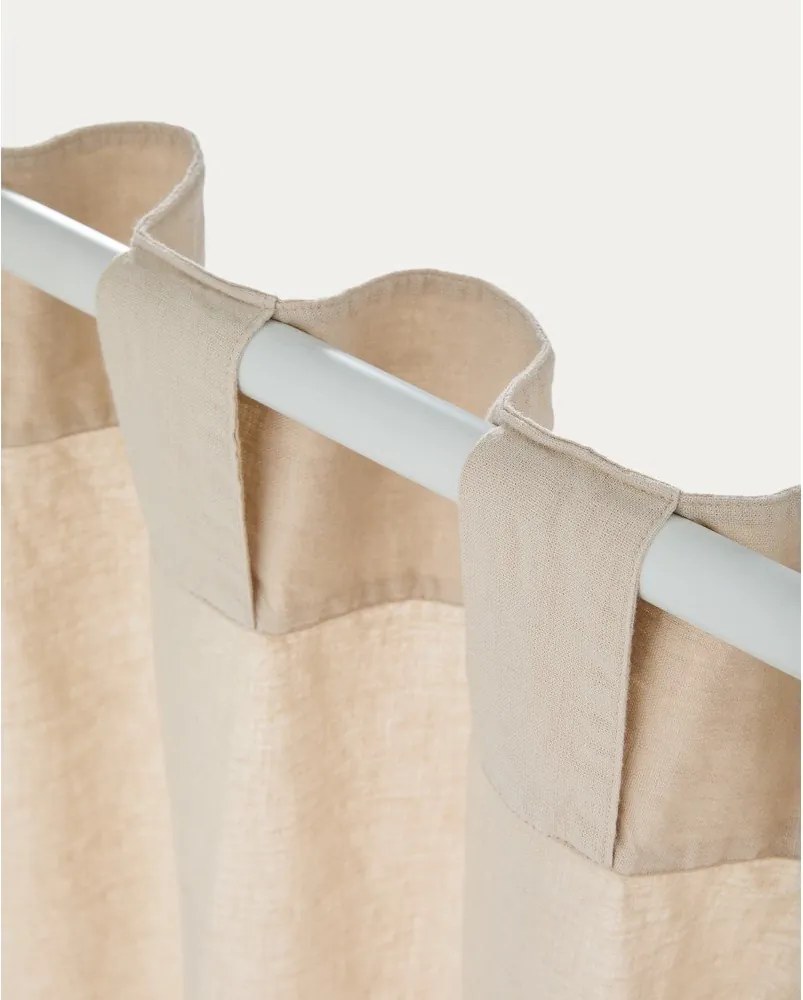 Béžový bavlnený záves 140x270 cm Nolira – Kave Home