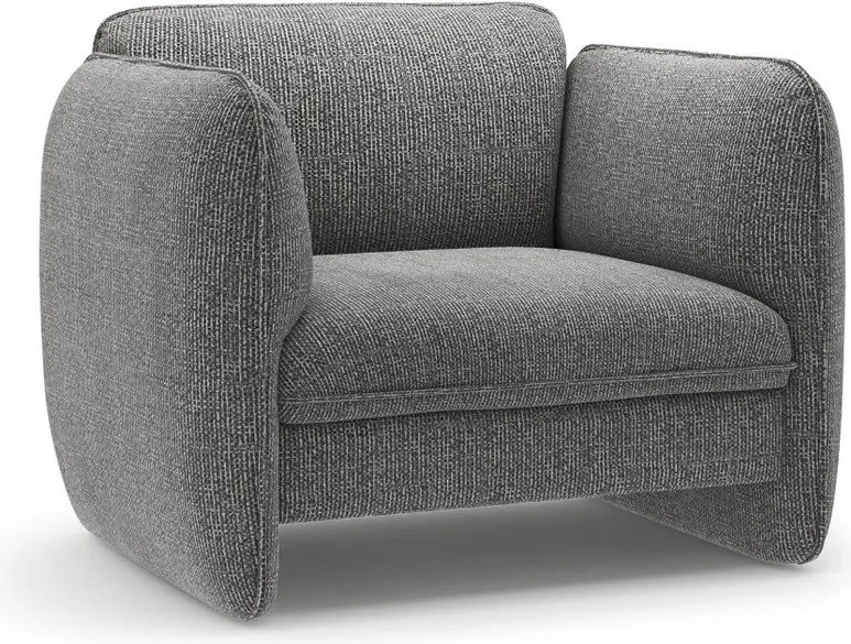 Tmavosivé ženilkové kreslo Georgia – Micadoni