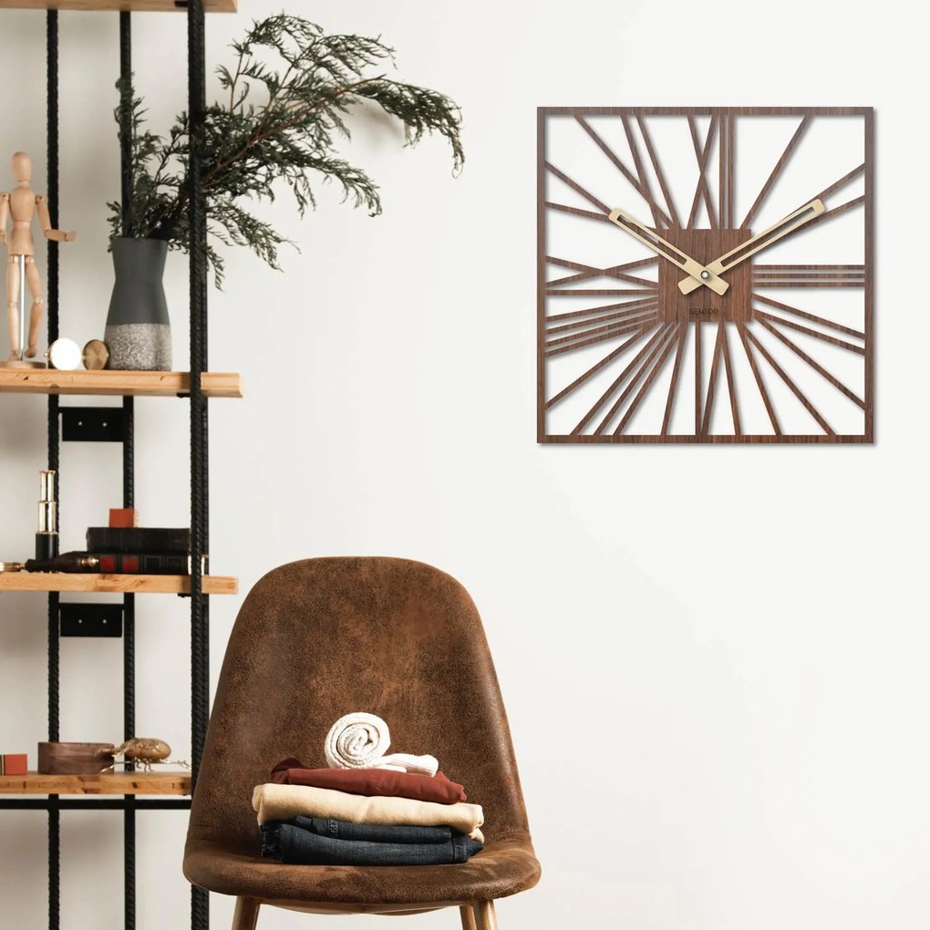 Hodiny na stenu - Sentop | HDFK030 | drevené: Svetlé HDF - Dub 30 cm 4237-71386 HDFK030