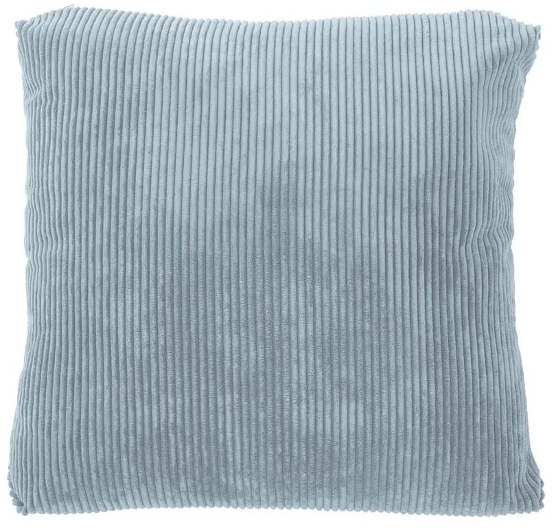 Modrý dekoratívny vankúš Tiseco Home Studio Ribbed, 60 x 60 cm