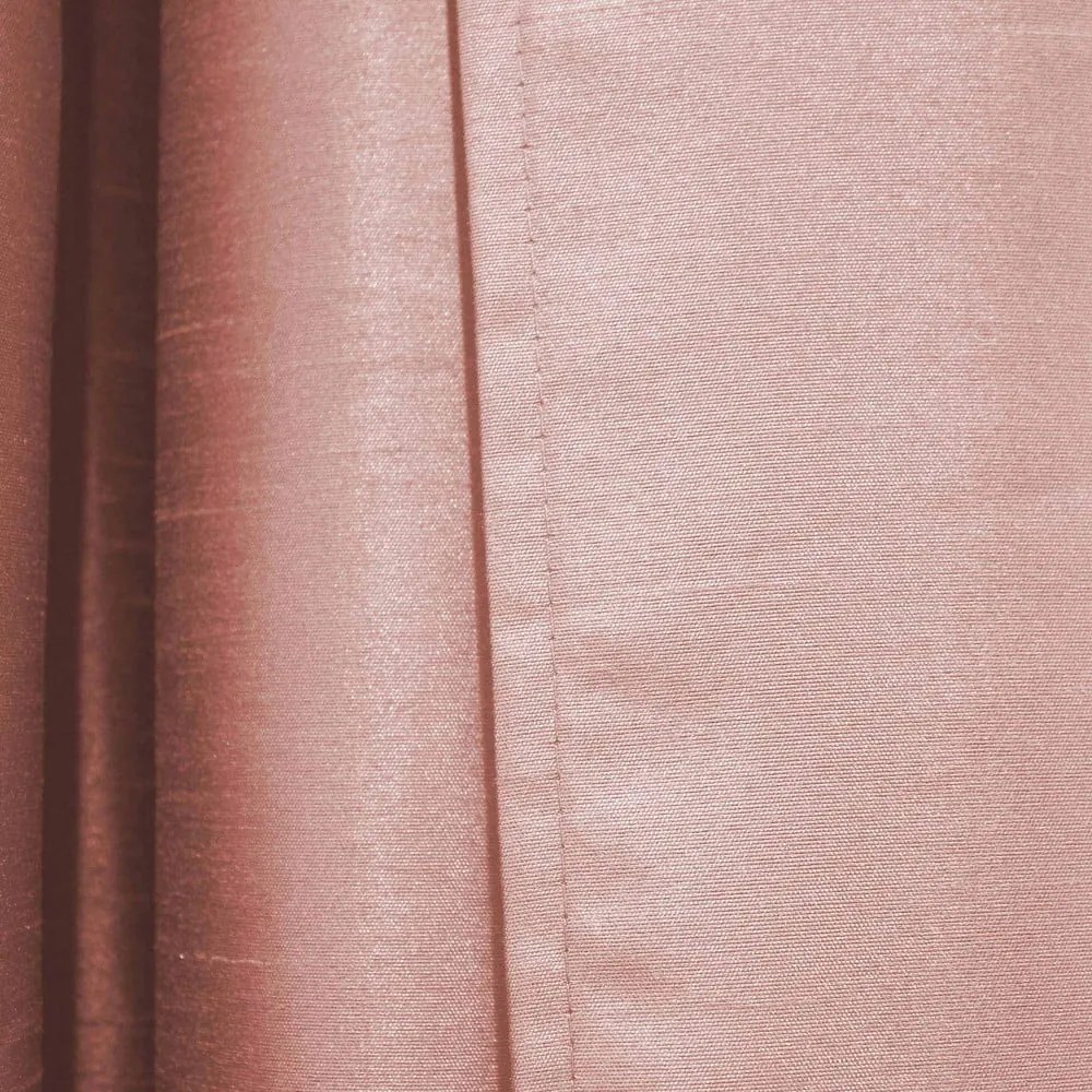 Ružový záves z mikrosaténu 140x240 cm Shana – douceur d'intérieur