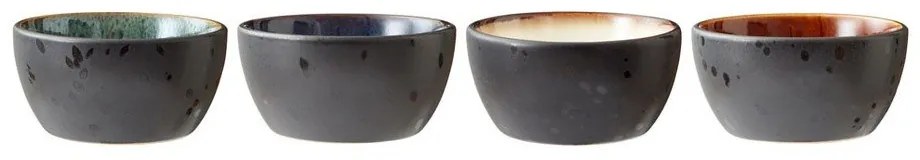 Čierne keramické servírovacie misky v súprave 4 ks 200 ml Gastro Black/Mix – Bitz