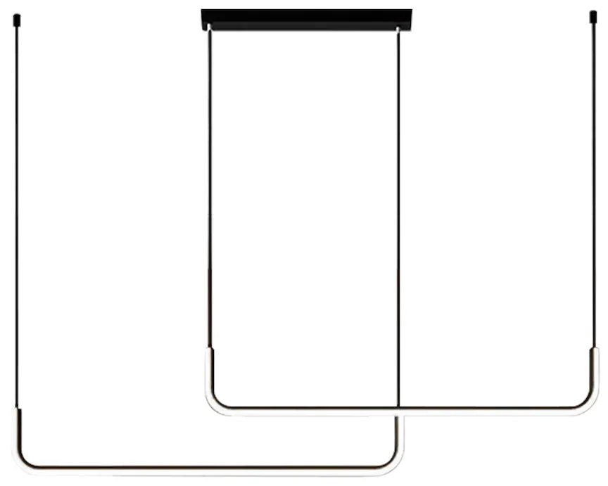 Závesné LED svietidlo Horizon, 2x LED 22w, 4000k, b