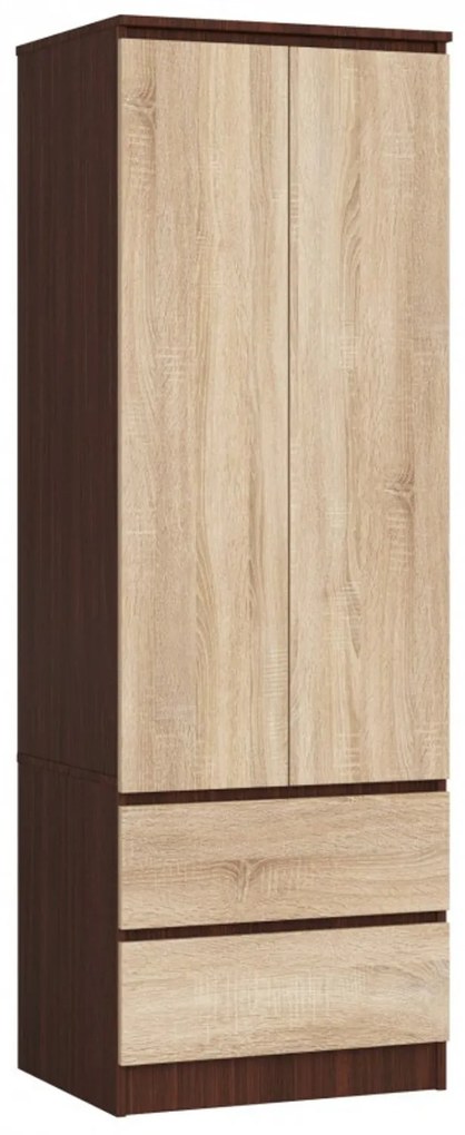 Skriňa STAR S60 2D 2SZ -wenge/dub sonoma