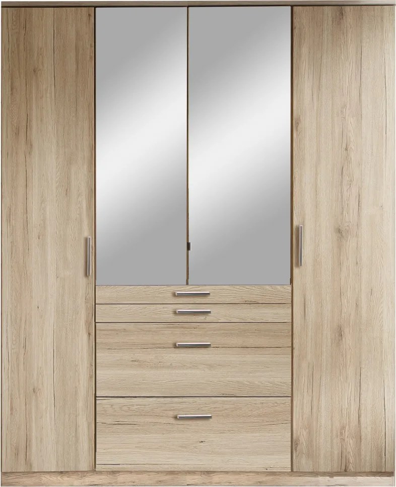 Šatníková skriňa Aachen, 180 cm, dub san remo