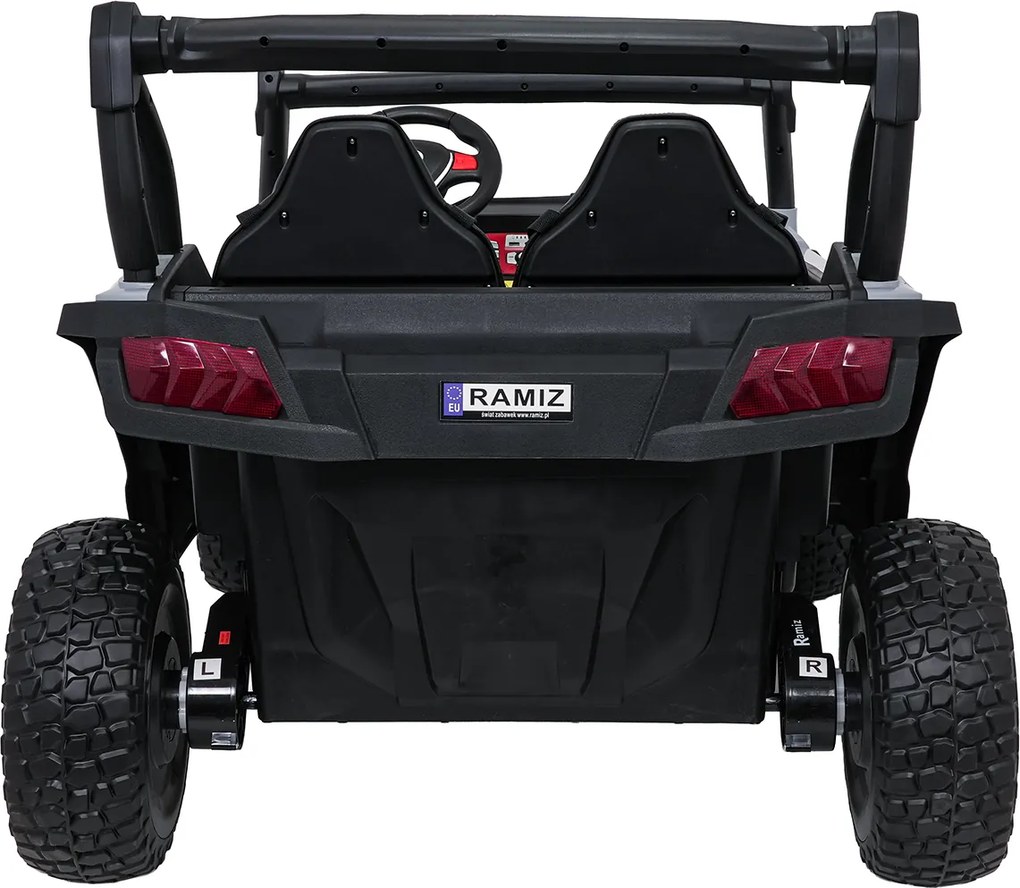 Ramiz Elektrická bugina Gravity pre deti šedá + pohon 4x4 + diaľkové ovládanie