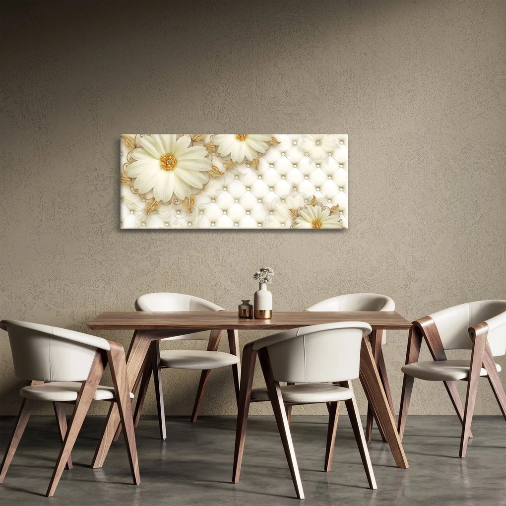 Obraz - Zlatá koláž (120x50 cm)