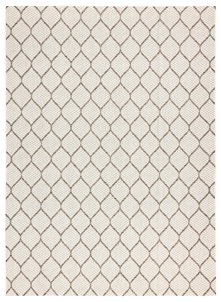 Šnúrkový koberec SIZAL BOHO 46211061 vzorovaný, béžový