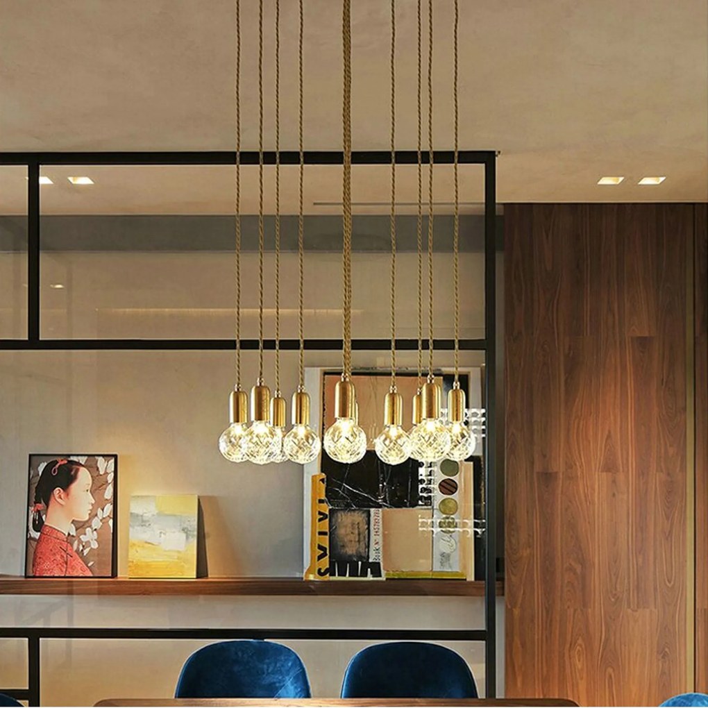 Toolight - závesná lampa Retro Gold G9 APP649-1CP, zlatá, OSW-08160
