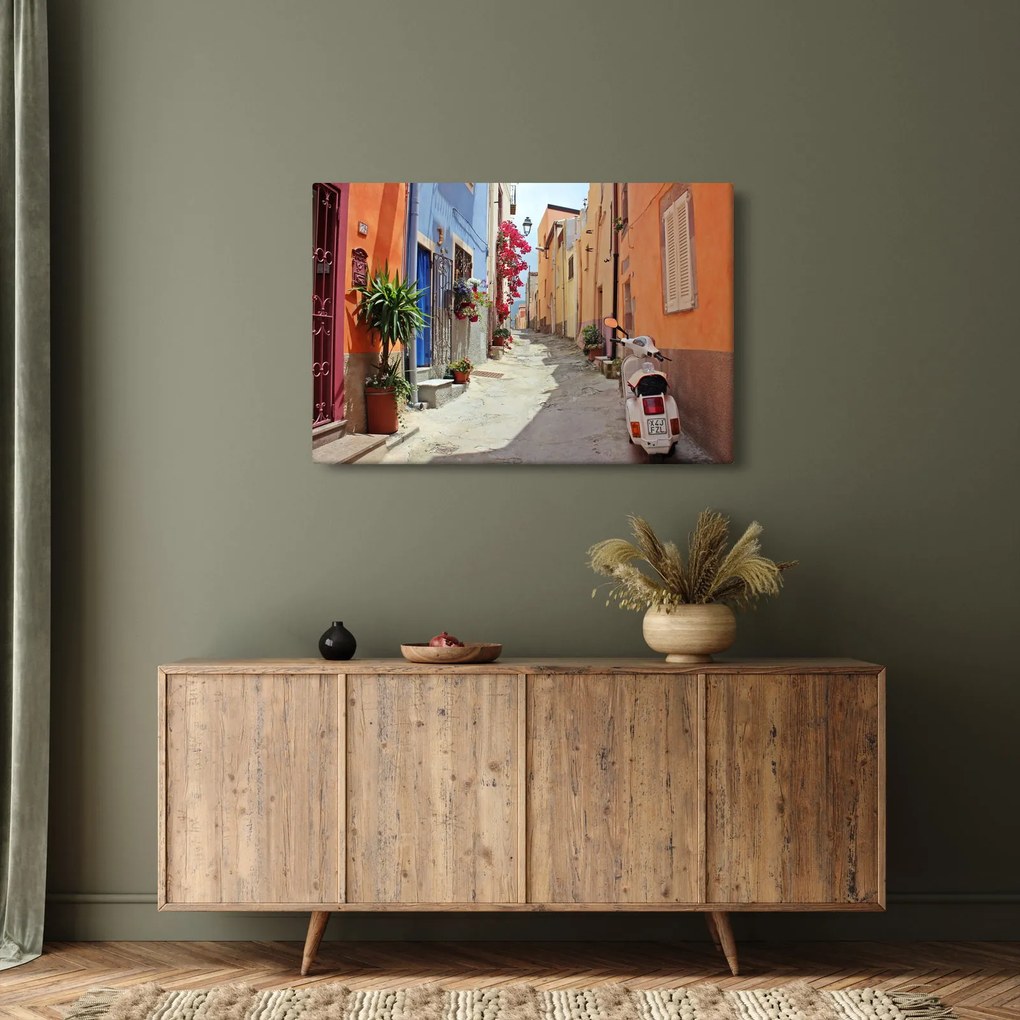 Obraz ulice na Sardínii (90x60 cm)