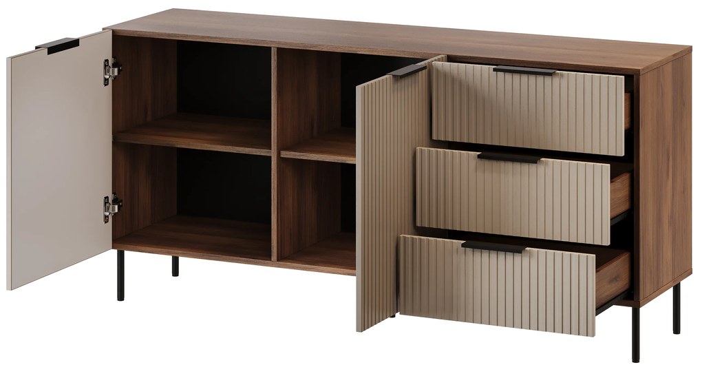Cama Široká komoda Almera 1 - béžová / orech
