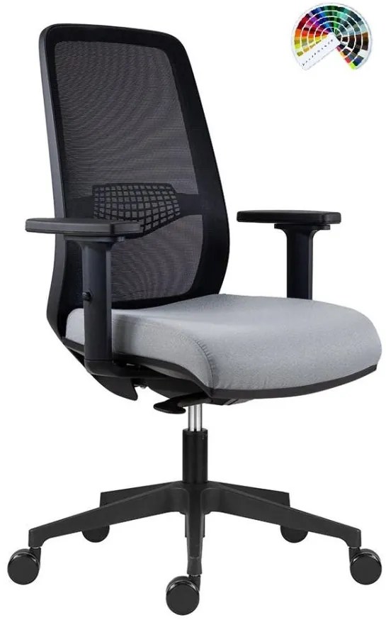 ANTARES Kancelárska stolička 1390 SYN TULLIO čalúnenie KOŽA LEATHER