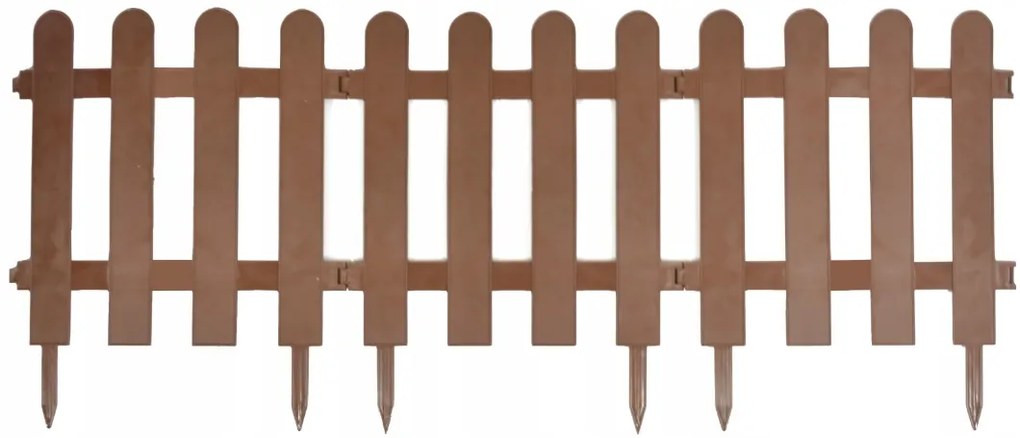 Nízky záhradný plot - plastový Farebné prevednie: Zelená