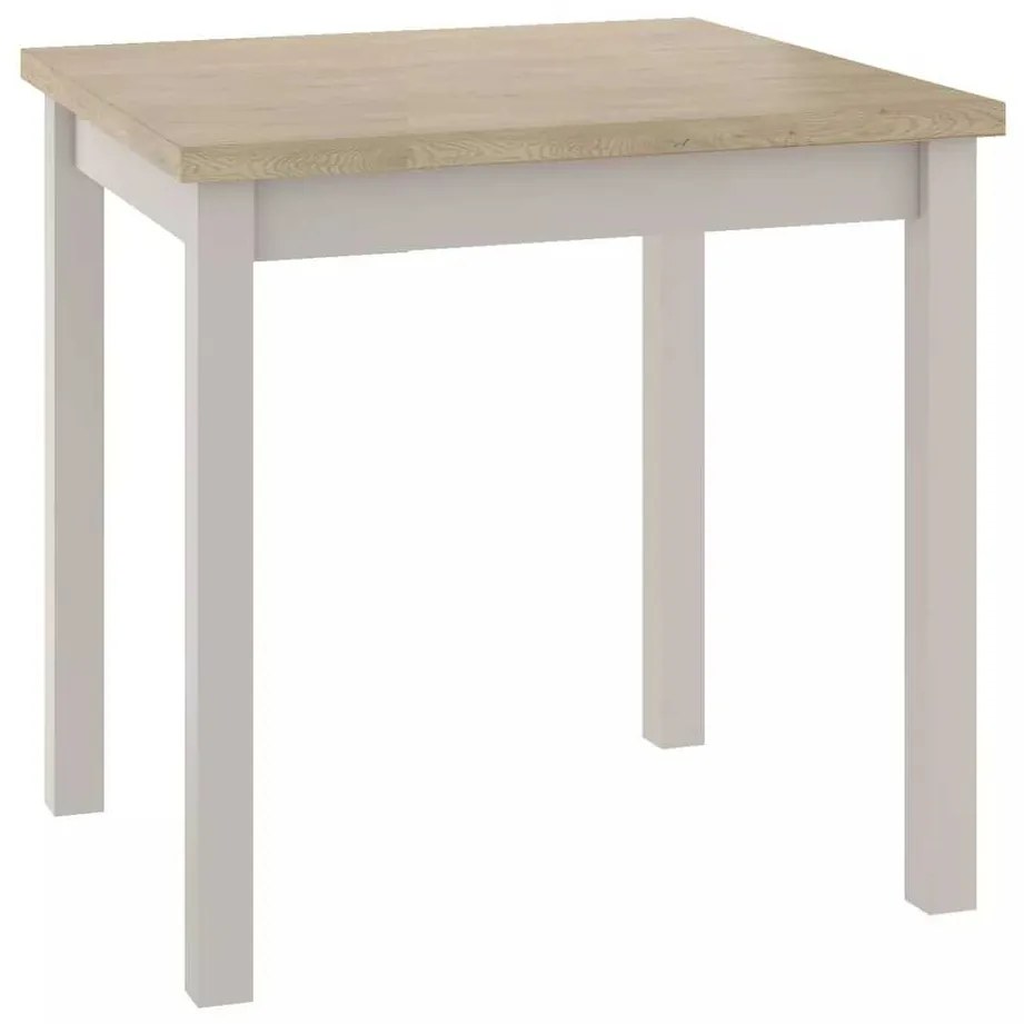 Jedálenský stôl Adam 90 x 65 cm, dub cremona / krémová