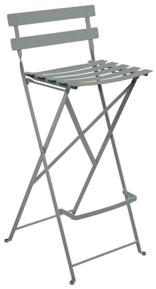 Fermob Skladacia barová stolička BISTRO - Lapilli Grey