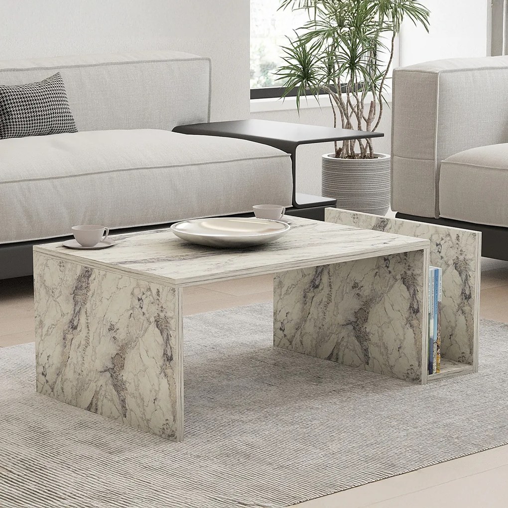Konferenčný stolík Memo Freesia Marble