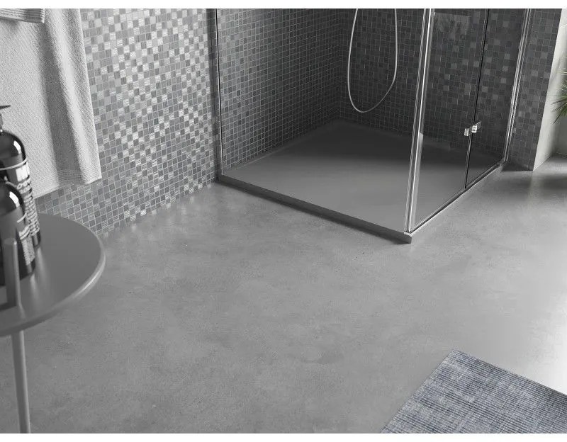 Mexen Amon, SMC štvorcová sprchová vanička 90 x 90 cm, šedá, 4F619090