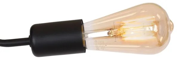 Prisadený luster BRENDA 3xE27/60W/230V čierna