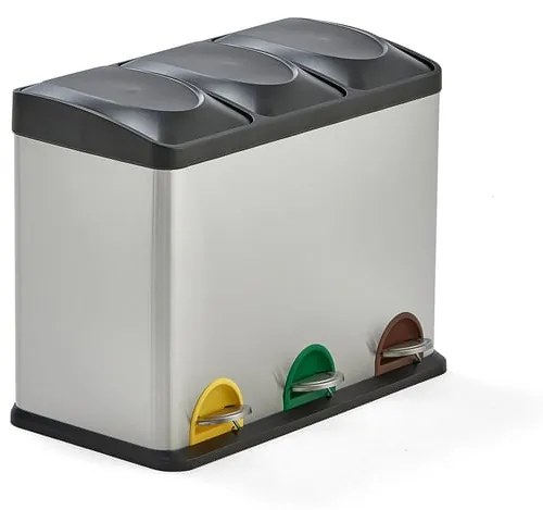 Odpadkový kôš na triedenie odpadu ADDISON, 45 L (3x15L nádoba)