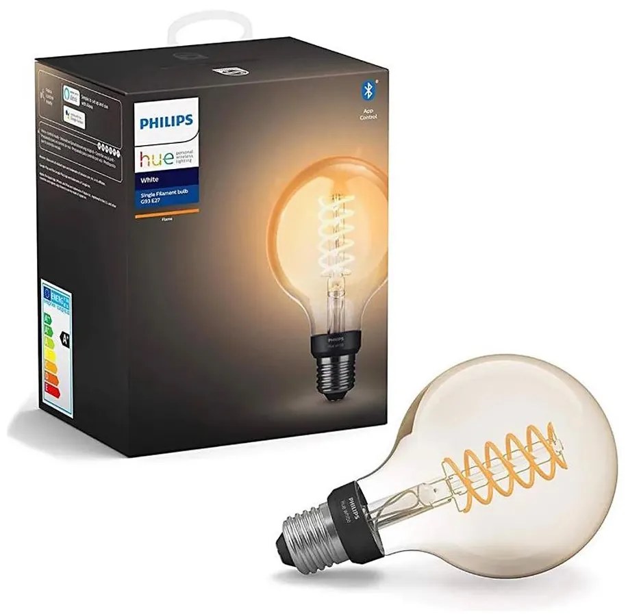 LED Stmievateľná žiarovka Philips Hue WHITE FILAMENT G93 E27/7,2W/230V 2100K