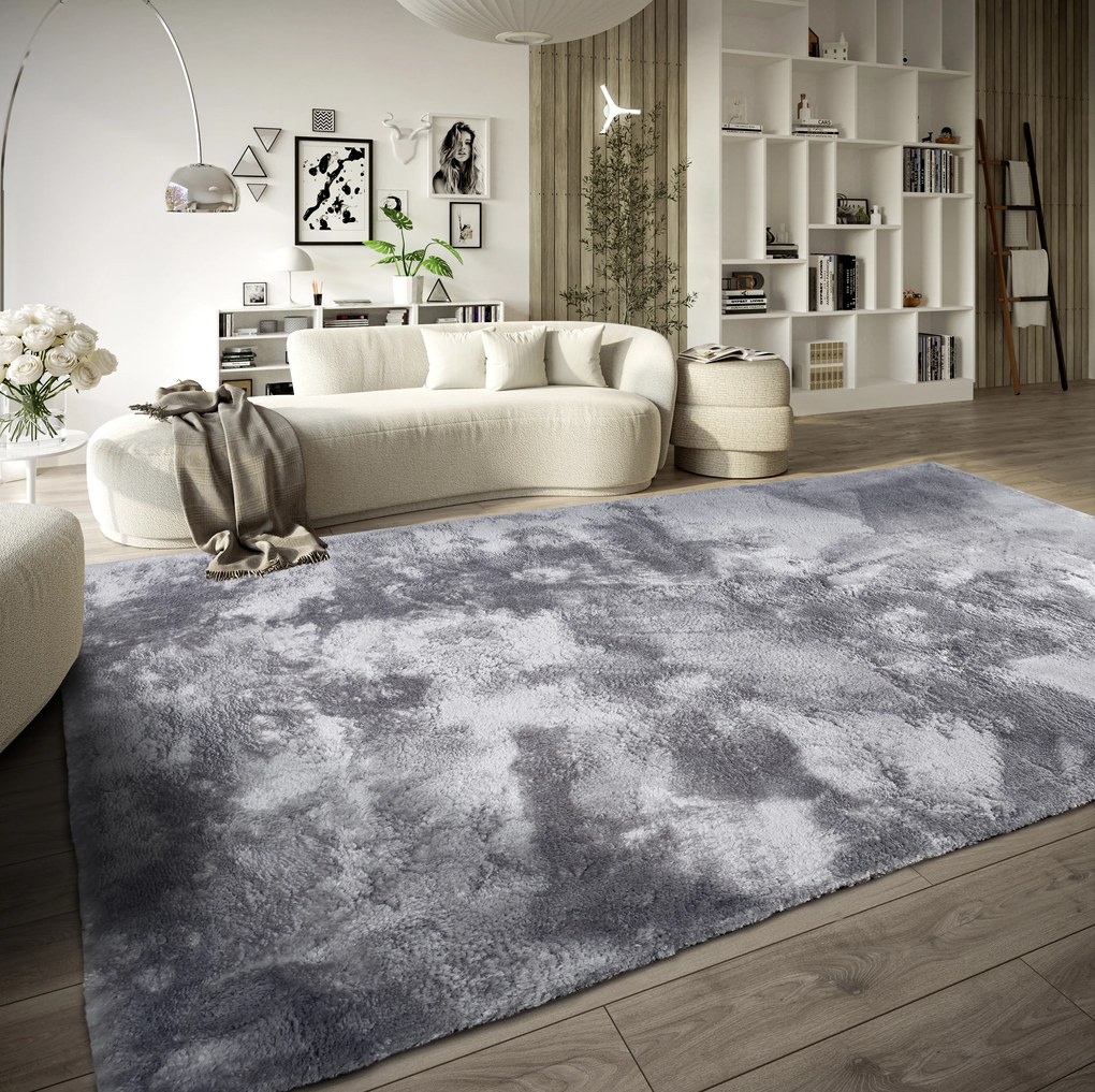 ELLE Decoration, Kusový koberec Cosy 106110 Silver z kolekcie Elle, 80x150, šedá, obývacia izba