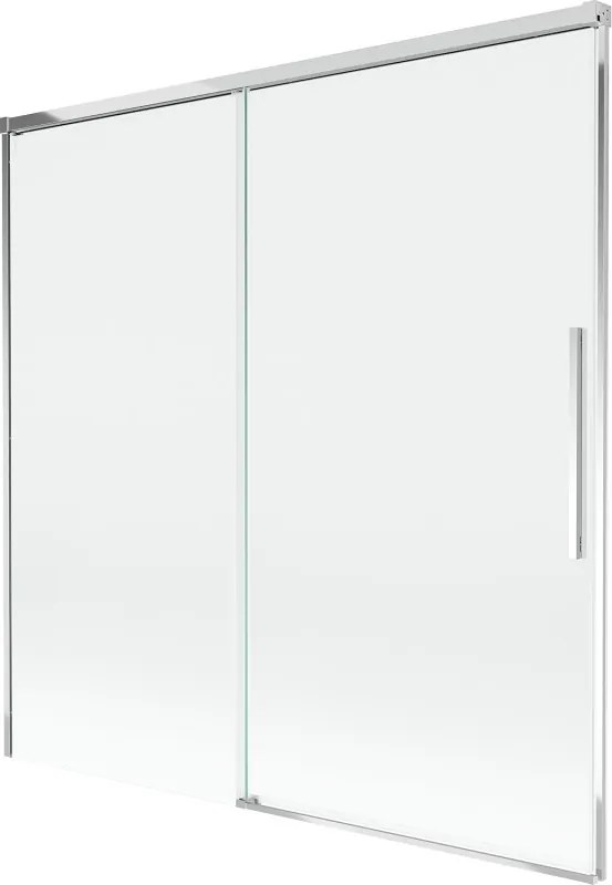 Mexen Rox rozťahovacia vaňová zástena s 2 krídlami 160 x 150 cm, transparentná, chróm - 8C9-160-001-01-00