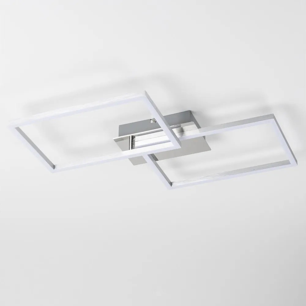 LED stropné svietidlo LED/17W/230V matný chróm