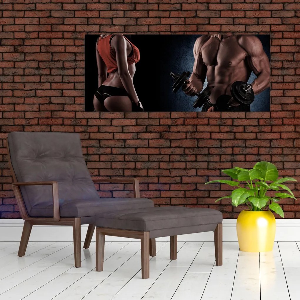 Obraz - Fitness (120x50 cm)