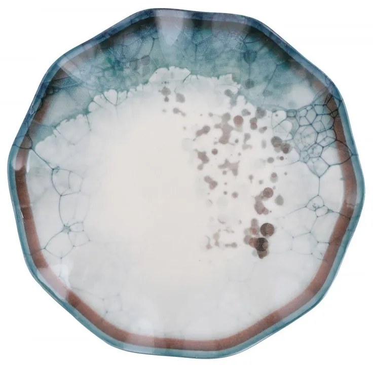 Porcelánová sada 24 ks talířů Abstract I bílá/modrá