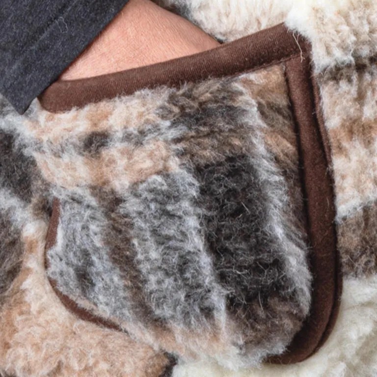 Pánska vesta z ovčieho rúna KÁRO veľ. 3XL