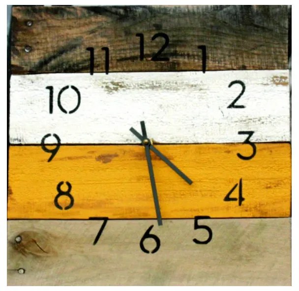 Hodiny z dreva, Nástenné hodiny drevené. Babičkyne hodiny alebo obraz na stenu, darček nástenné dekorácie, drevené hod 12D40118