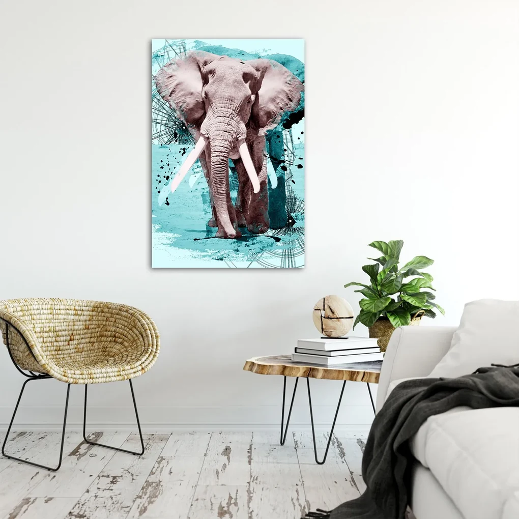 Gario Plagát Slon akvarel Farba rámu: Bez rámu, Rozmery: 30 x 45 cm