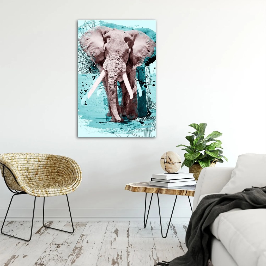 Gario Plagát Slon akvarel Farba rámu: Bez rámu, Rozmery: 40 x 60 cm