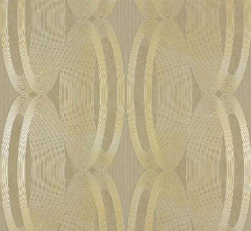 Vliesové tapety, elipsy zlaté, Ornamental Home 55218, Marburg, rozmer 10,05 m x 0,53 m