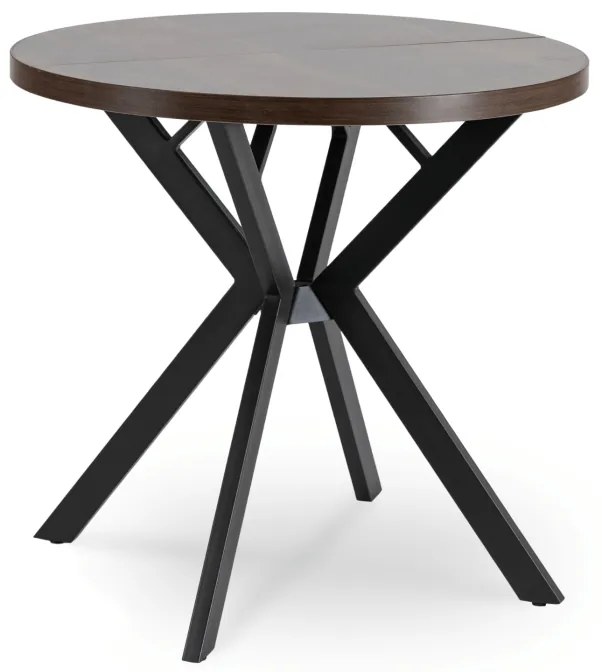 JAKS Okrúhly rozkladací stôl 80 - 160 cm orech Dorian