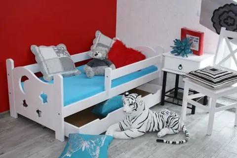 OVN Detská posteľ SEVERKA 80x160 biela+rošt