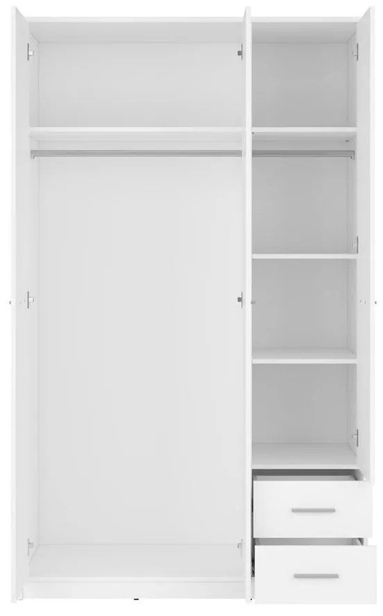 Šatníková skriňa BRW Nepo Plus 36 (biela) . Akcia -30%. Vlastná spoľahlivá doprava až k Vám domov. 1098436