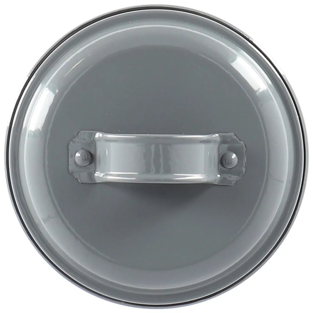 Kovová nádoba na cesnak Vintage Gray, 17,5x11,5 cm