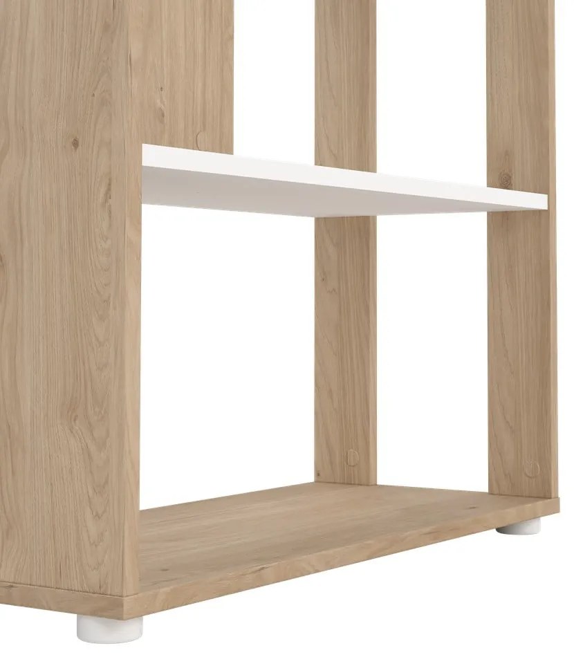 Knižnica v dekore duba v bielo-prírodnej farbe 80x205 cm Sign – Tvilum