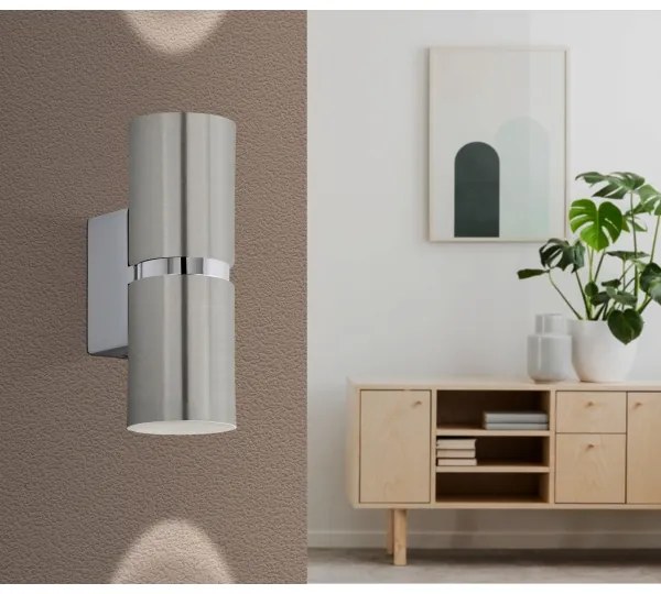 Eglo 96261 - LED Nástenné svietidlo PASSA 2xGU10/3.3W/230V guľaté