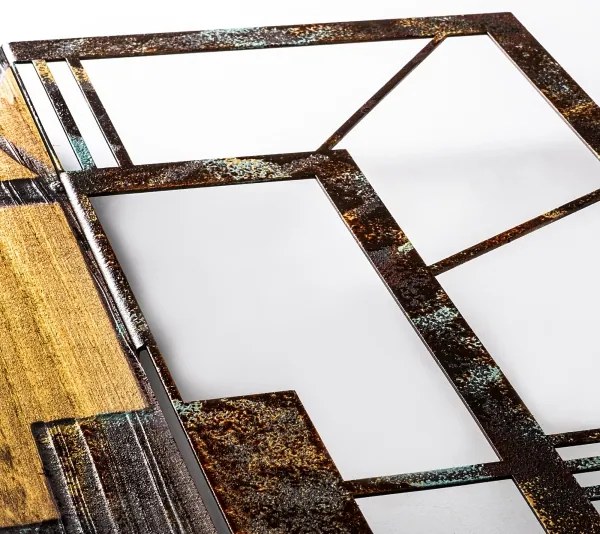 Nástenné hodiny 49x58 cm 1xAA drevo/kov